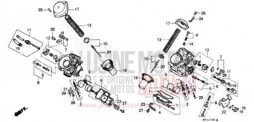 VERGASER (EINZELTEILE) VT600CP de 1993